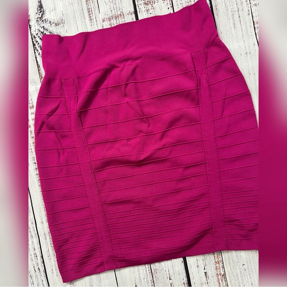 lot Of 2 Rock & Republic Stretch Bandage Pencil Mini Skirt size L - Picture 6 of 7